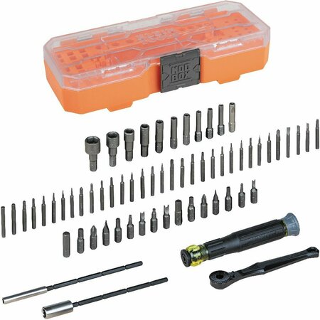 KLEIN TOOLS Precision Ratchet and Driver System, 64-Piece 32787